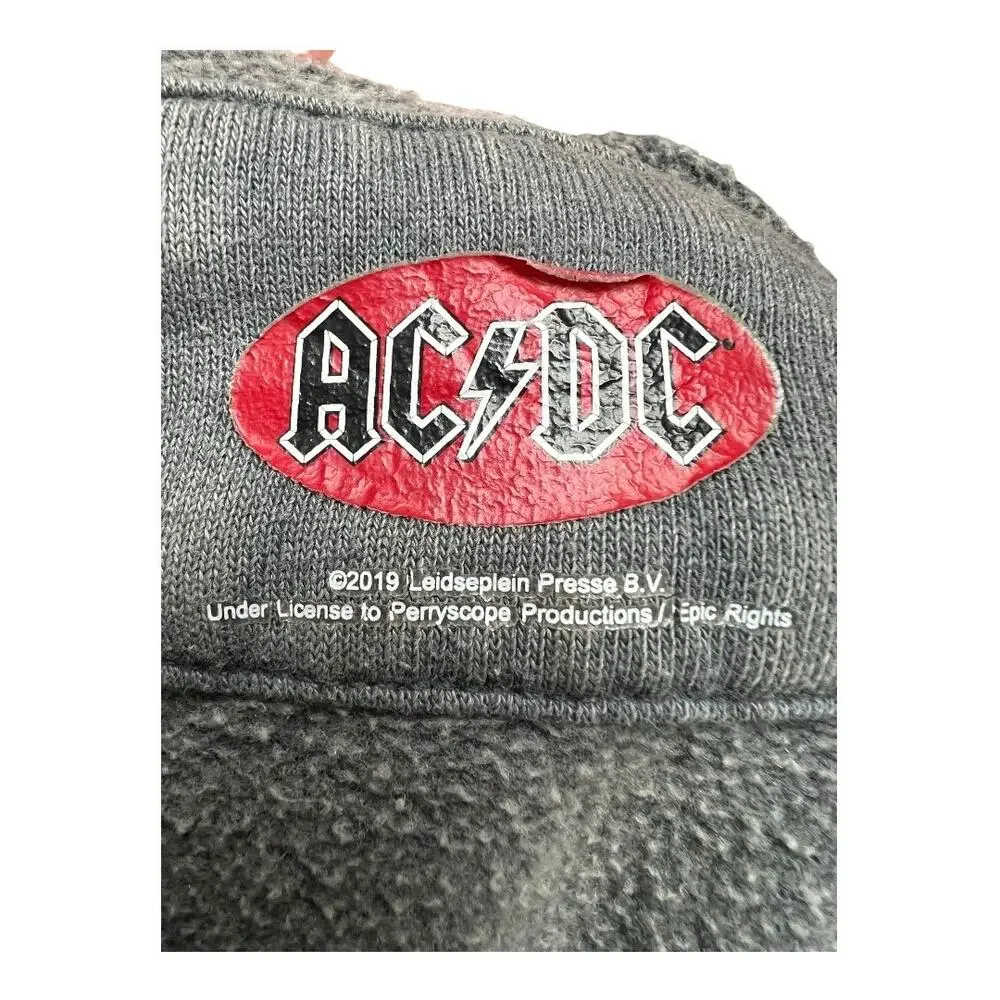 ACDC Band Concert Sweatshirt Hoodie Music Fan Tour Rock Gray M / L - Picture 3 of 3